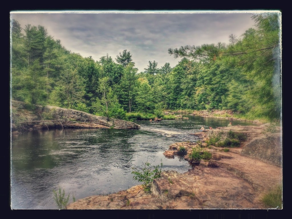 The Tobyhanna Creek from just above the Falls.